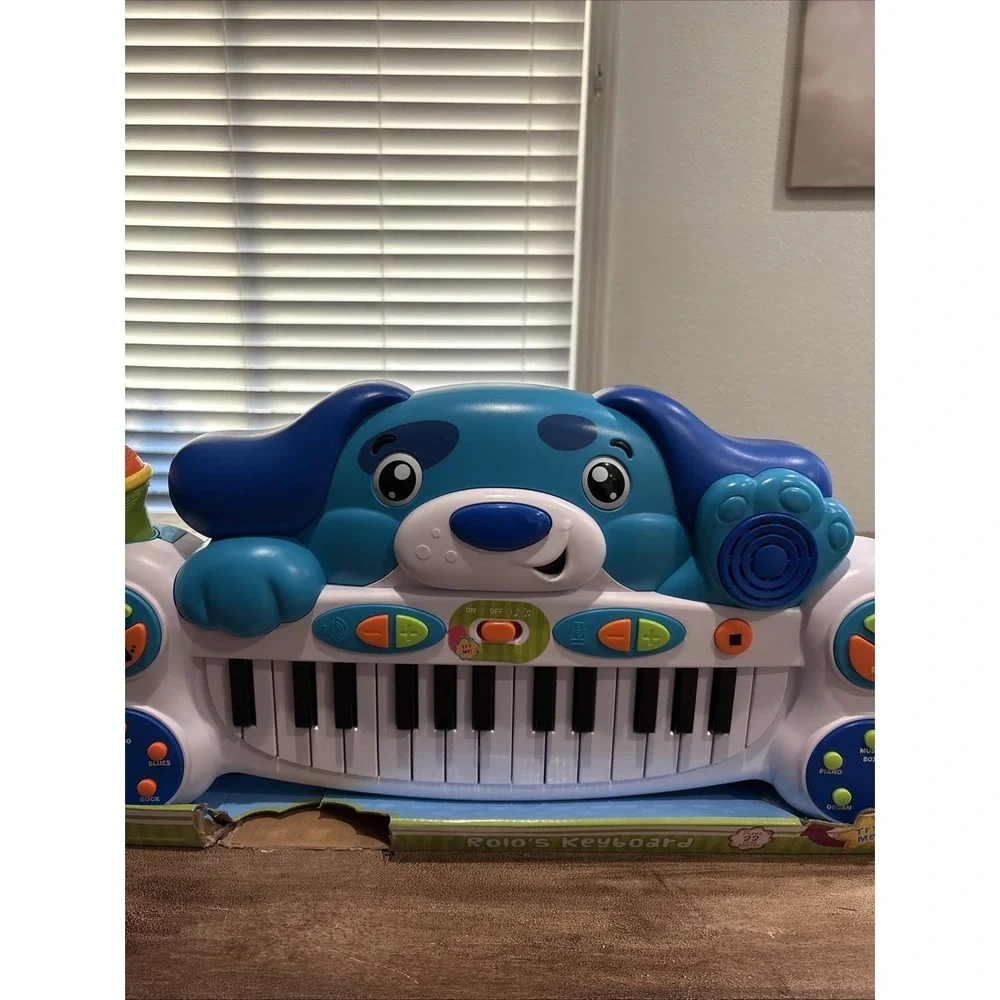 Spark Create Imagine Rolo's Keyboard Puppy Piano Microphone & Record Music Toy